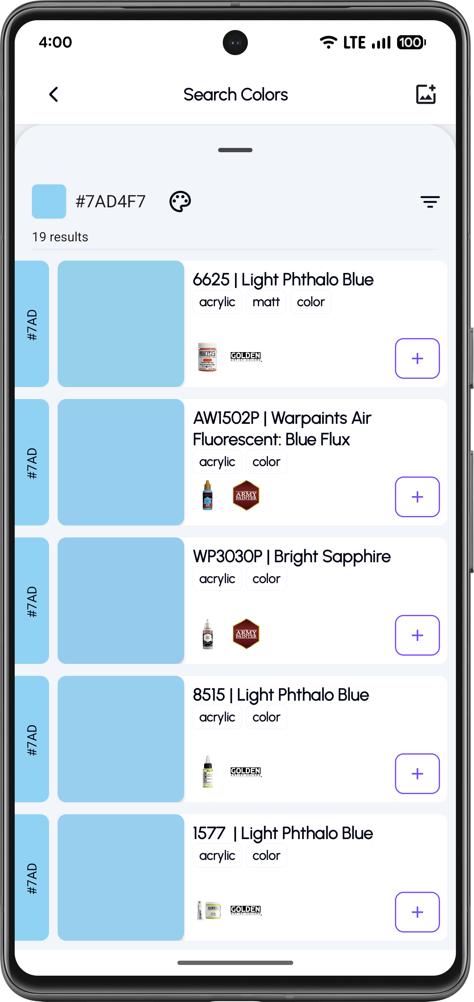Pick a color using pipette